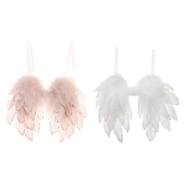 DECORACION COLGANTE PLUMAS 28X4X33 ALAS 2 SURT.