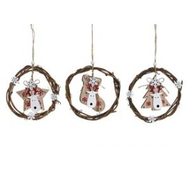 DECORACION COLGANTE MADERA 14X1X18 3 SURT.