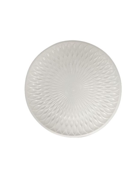 BANDEJA DéCOR.MADERA DIA.34CM BLANCO