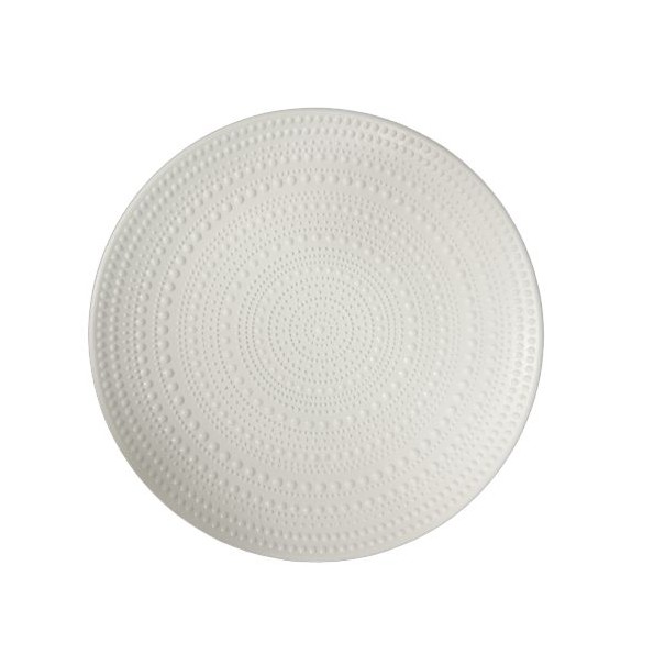 BANDEJA DéCOR.MADERA DIA.29CM BLANCO (2808)