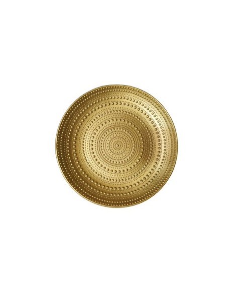 BANDEJA DéCOR.MADERA DIA.29CM ORO
