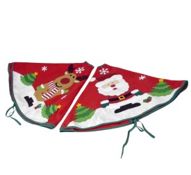 MANTA ÁRBOL NAVIDAD SANTA/RENO 107CM 2ST