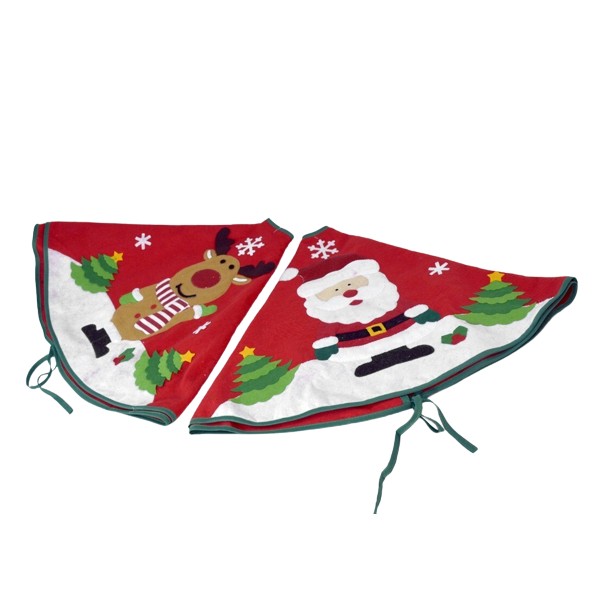 MANTA ÁRBOL NAVIDAD SANTA/RENO 107CM 2ST