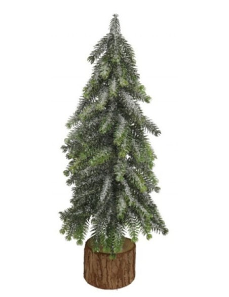 ÁRBOL NAVIDAD NEVADO BASE DE TRONCO 35CM