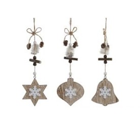 DECORACION COLGANTE MADERA CUERDA 8X2X33 3 SURT.