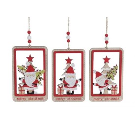 DECORACION COLGANTE MDF 8X0,5X13 NOEL 3 SURT.