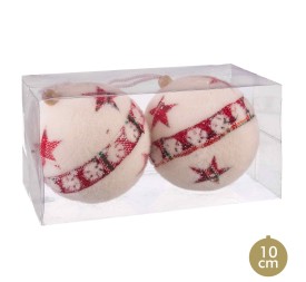 S/2 BOLAS ESTRELLAS POLYFOAM 10 X 10 X 10 CM