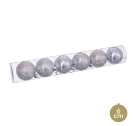 S/6 BOLAS PLATA 6 X 6 X 6 CM