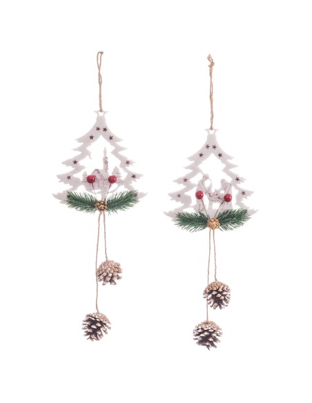 COLGANTE ACEBO CON PIÑA FOAM 2/M 13 X 30 CM