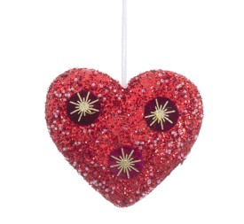 COLGANTE CORAZÓN FOAM ROJO 13 CM