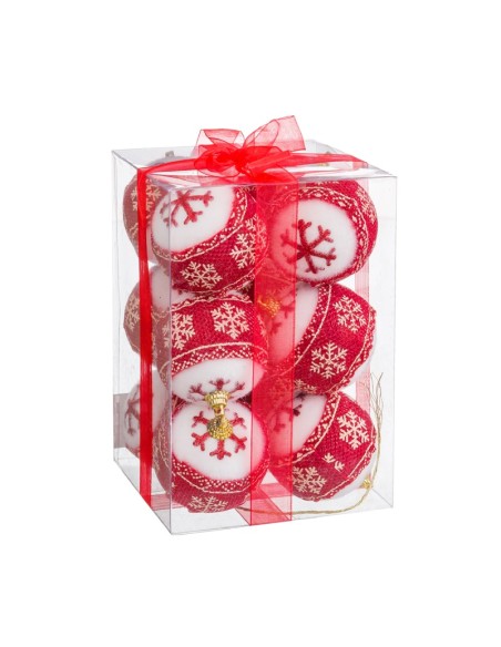 S/12 BOLAS DECORADA FOAM 6 X 6 X 6 CM