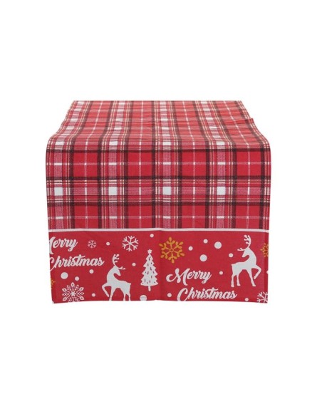 CAMINO MESA ALGODON 50X150X0,2 ROJO