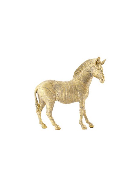 FIGURA CEBRA GOLD  29.5x7.5x30cm