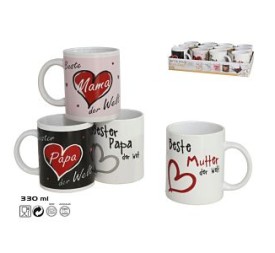 JARRA MUG MUM/DAD 330 ML 4 SURT. - CERAM