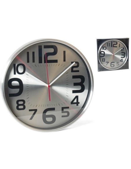 RELOJ PARED ABEL EG7764B-CU1 ALUMINIO