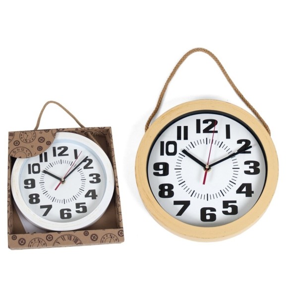 RELOJ DE PARED BHURAN 25 CM 2 SURTIDOS