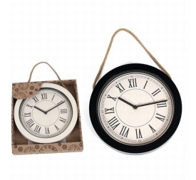 RELOJ DE PARED ROMAN 25 CM 2 SURTIDOS