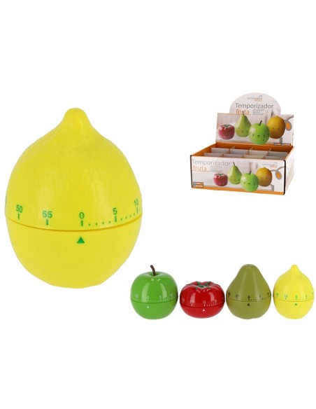 TEMPORIZADOR FRUTA 7x7 4 PCS SURTIDAS