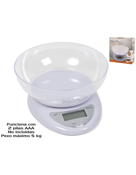 BASCULA DIGITAL C/CUENCO 5 KG XXX