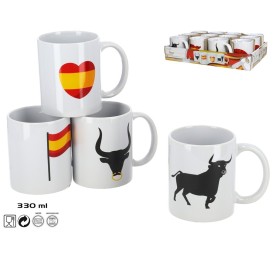 TAZA SPANIARD 330 ML. SURTIDA - CERAMICA