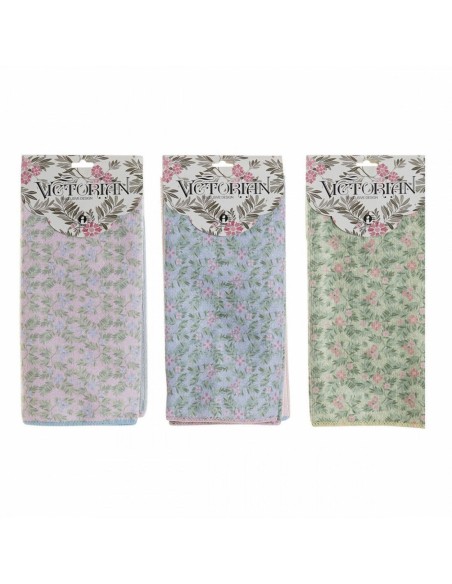 PAÑO SET 2 MICROFIBRA 40X0,5X60 220GR, FLORES 3 SU