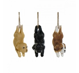 FIGURA RESINA 9X10,5X20 PERRO 3 SURT.