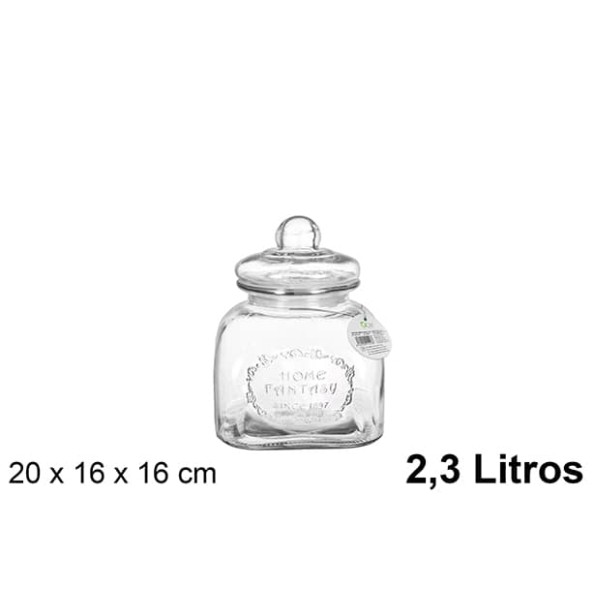 BOTE CRISTAL HERMETICO GALLETAS 2.30 L