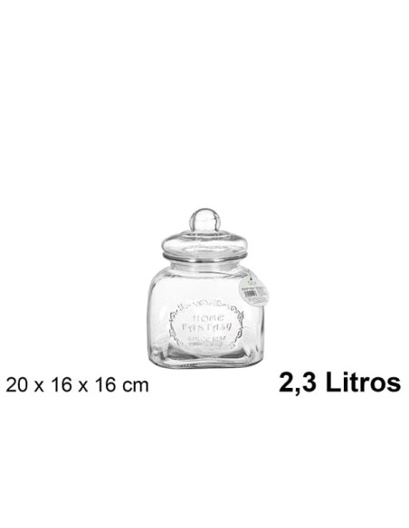 BOTE CRISTAL HERMETICO GALLETAS 2.30 L