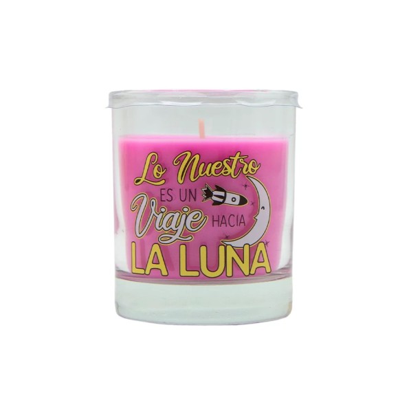 VELA VASO PERF. MENSAJE LUNA