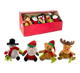 COLGANTE PELUCHE DE NAVIDAD 17CM 4 SURTI