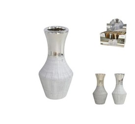 JARRÓN REA 6,5X15CM GRÉS ORO/PLATA SURTI