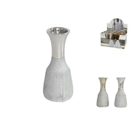 JARRÓN REA 6,5X15CM GRÉS ORO/PLATA SURTI