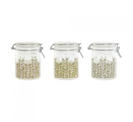 BOTE CRISTAL 10X13X14 720 ML, FLORES 3 SURT.