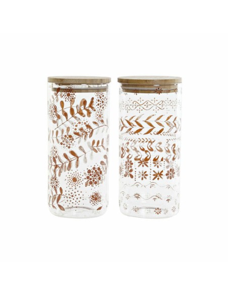 BOTE BOROSILICATO BAMBU 10X10X22 1400 2 SURT.