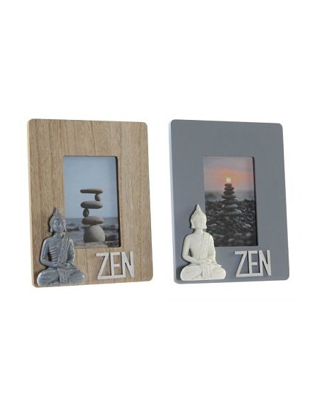 MARCO FOTO 10X15 MADERA RESINA 20X3X25 ZEN 2 SURT.