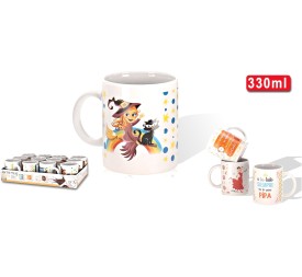 JARRA MUG STORY 330 ML 4 SURT. - CERAMIC