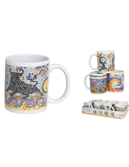 JARRA MUG SPAIN 330 ML 4 SURTI. CERAMICA