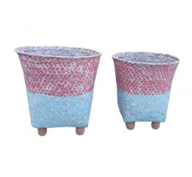 S/2 CESTOS (20*18*21 / 17*16*19)(AZUL-ROSA)