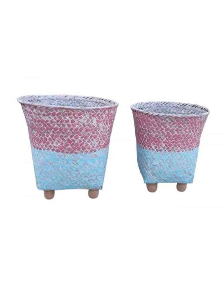 S/2 CESTOS (20*18*21 / 17*16*19)(AZUL-ROSA)