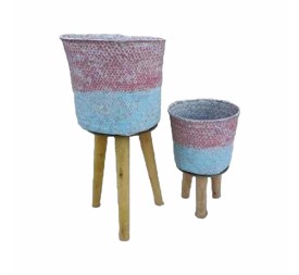 S/2 CESTOS (22*41 / 18*27) (AZUL-ROSA)