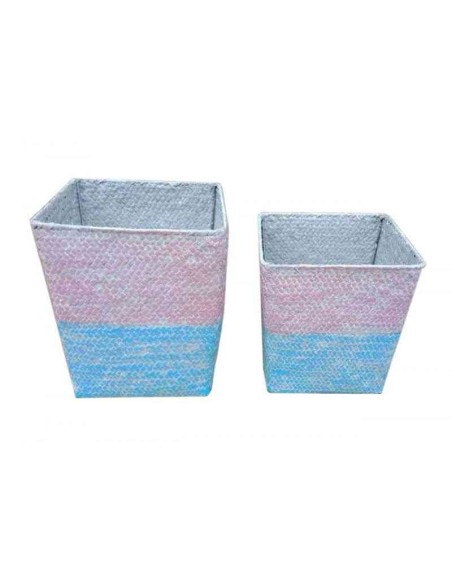 S/2 CESTOS (21*24 / 19*20) (AZUL-ROSA)