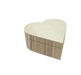 CAJA CORAZON NATURAL XL 18x16x9 cm.