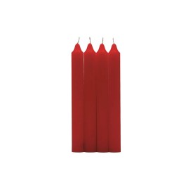 PACK 4 VELAS CILINDRICA, ROJO