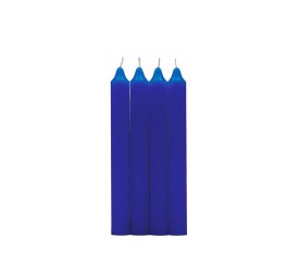 PACK 4 VELAS CILINDRICAS AZUL