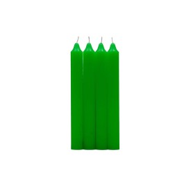 PACK 4 VELAS CILINDRICA VERDE