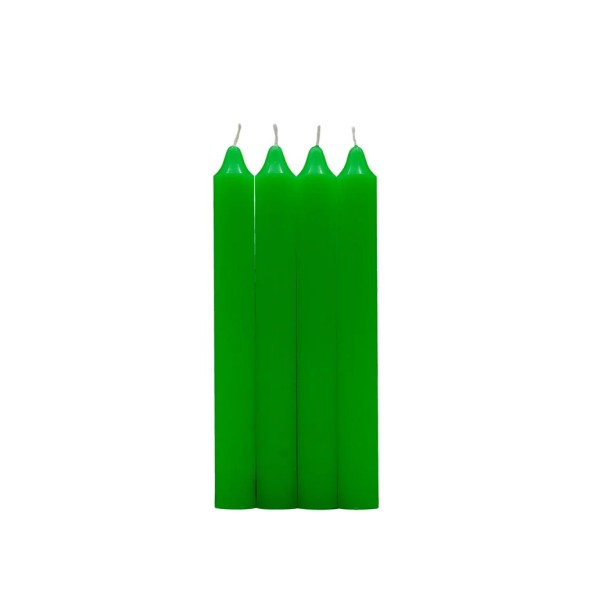 PACK 4 VELAS CILINDRICA VERDE