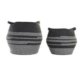 CESTA SET 2 ALGODON 30X30X37 24X30 GRIS