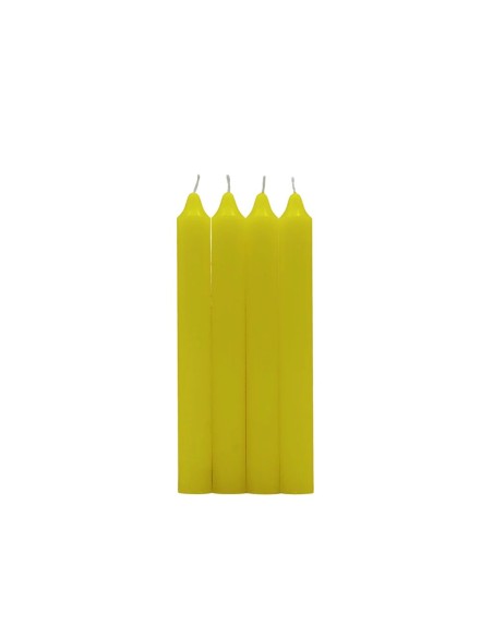 PACK 4 VELAS CILINDRICA AMARILLO PACK 4 VELAS CILINDRICA AMARILLO
