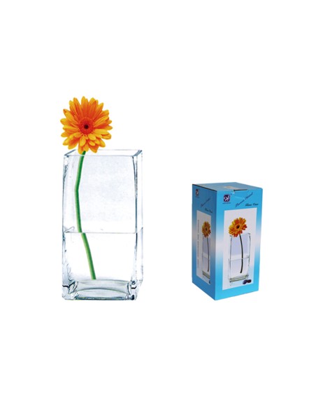 FLORERO CRISTAL 10X10X20CM