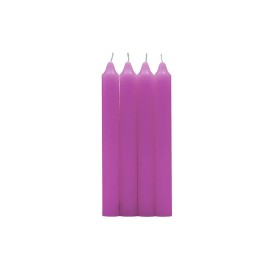PACK 4 VELAS CILINDRICA, LILA